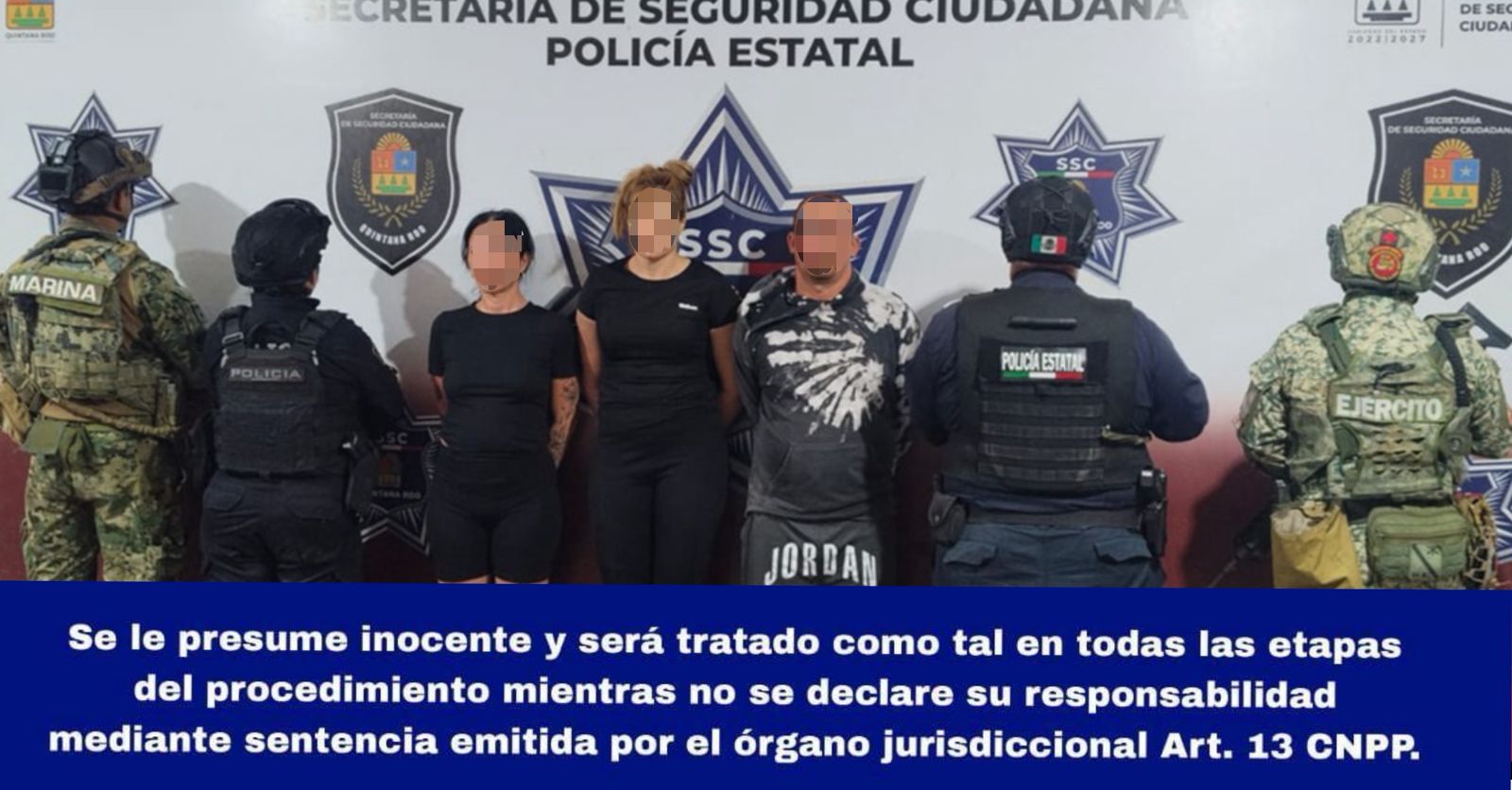 Detienen en Cancún a cinco presuntos secuestradores