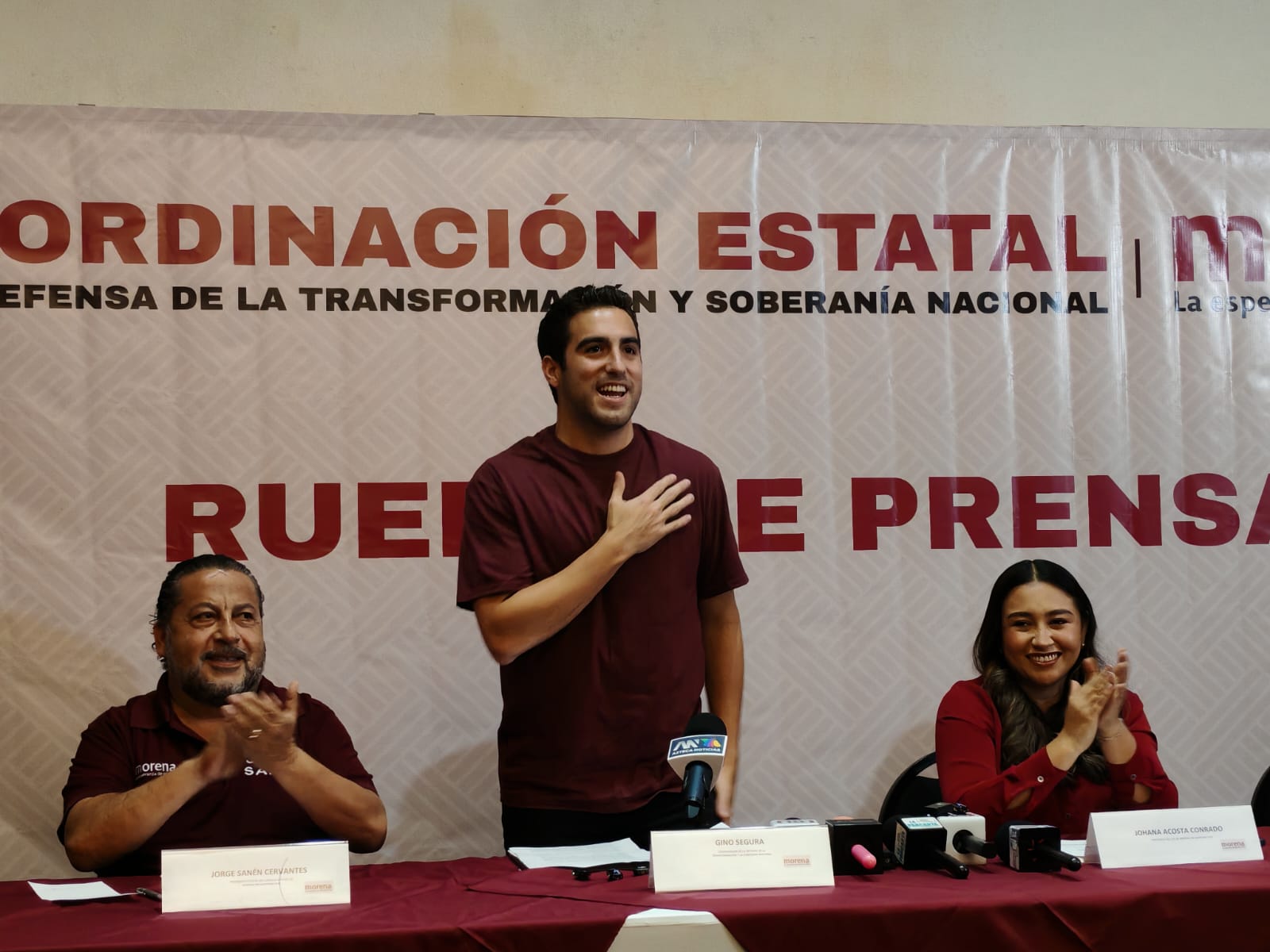 Gino Segura llama a la unidad de Morena en Quintana Roo