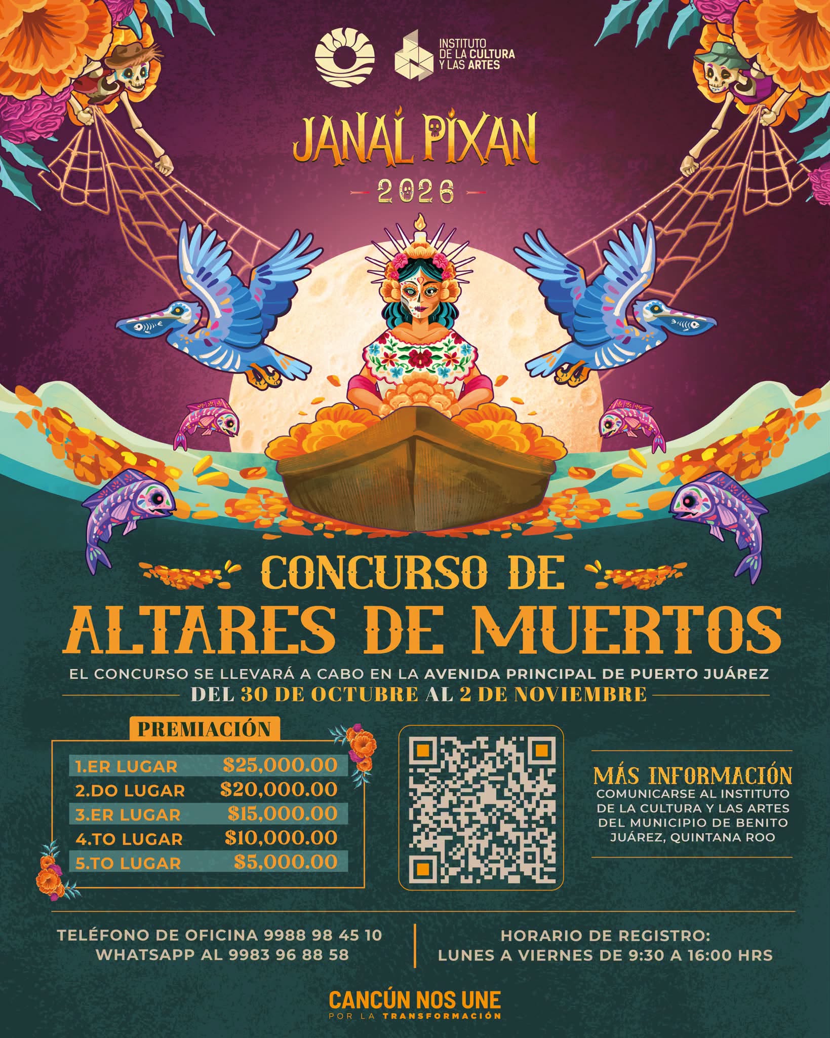 Invitan al Concurso de Altares de Muertos en Puerto Juárez