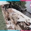 Erosión amenaza alcanzar el pavimento del bulevar Bahía de Chetumal