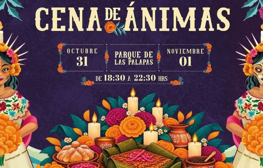 Cena de Ánimas en Cancún llega al Parque de las Palapas