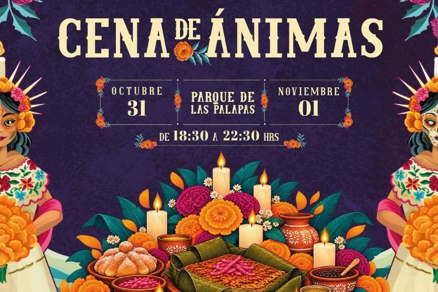 Cena de Ánimas en Cancún llega al Parque de las Palapas