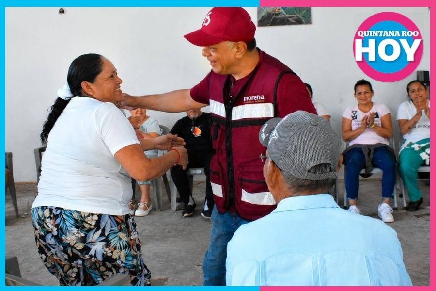 Pepe Aguilar en Isla Mujeres escucha a familias de las colonias