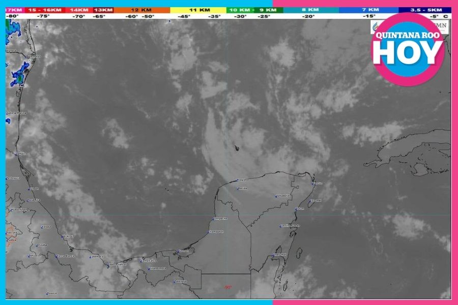 Lluvias en Quintana Roo hoy con calor y actividad eléctrica