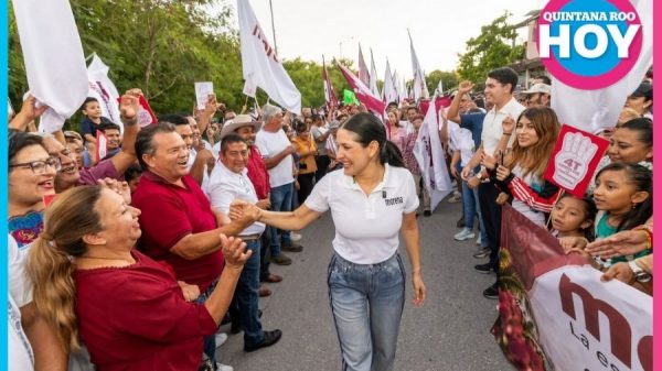 Estefanía Mercado pide unidad en Morena desde Playa del Carmen