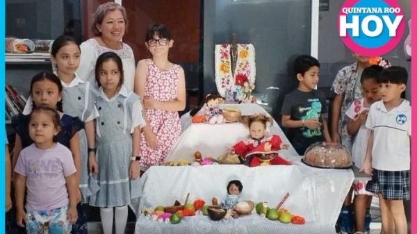 Janal Pixán en Chetumal: niños aprenden la tradición maya