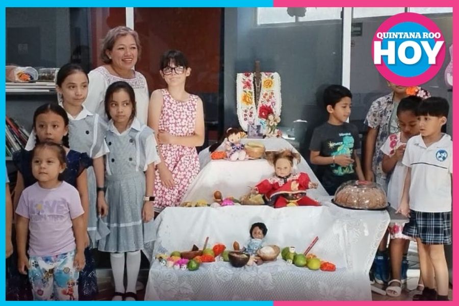 Janal Pixán en Chetumal: niños aprenden la tradición maya