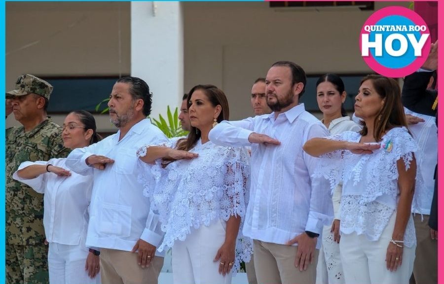 52 aniversario de Quintana Roo inicia con izamiento de bandera