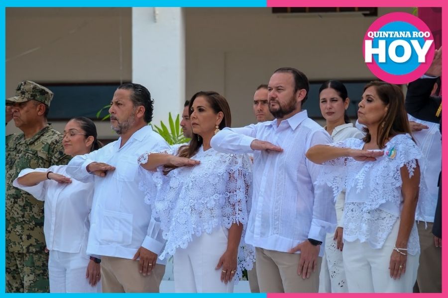 52 aniversario de Quintana Roo inicia con izamiento de bandera