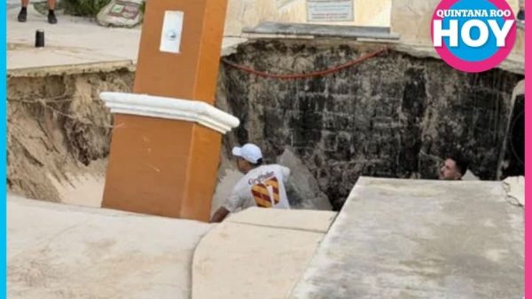 Cuatro huéspedes caen en socavón del hotel Occidental Cozumel