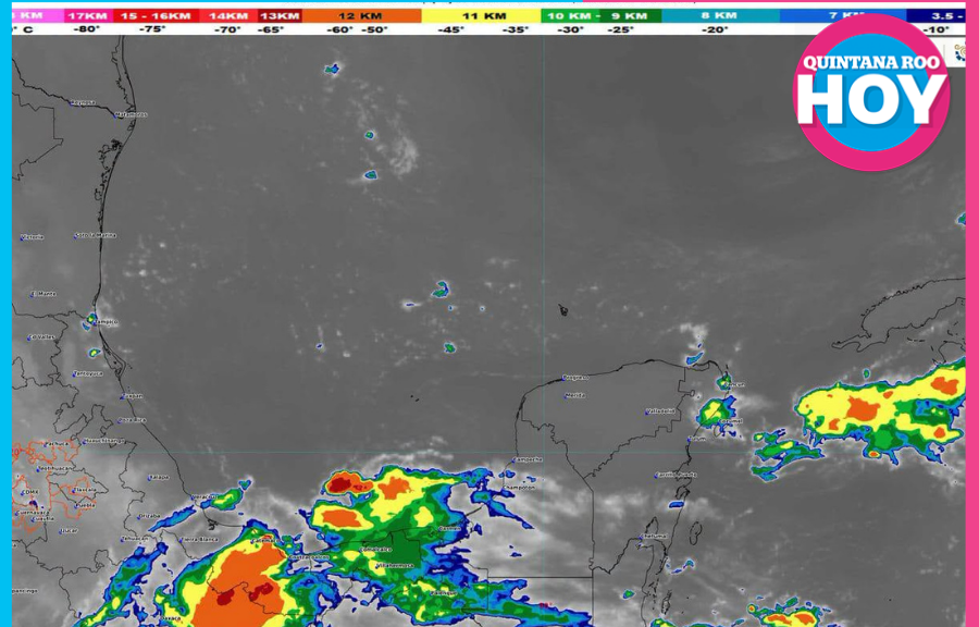 Prevén lluvias y sensación térmica de 39 grados en Cancún