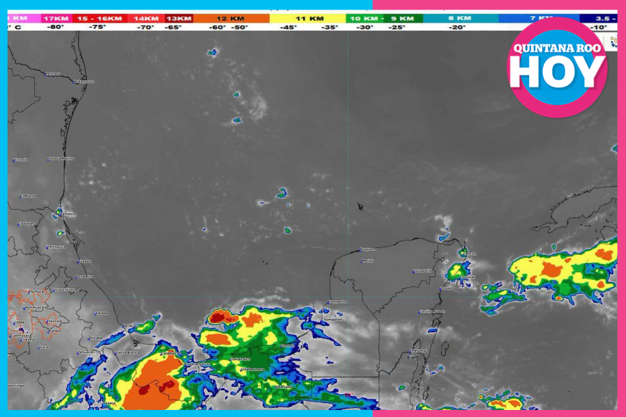 Prevén lluvias y sensación térmica de 39 grados en Cancún