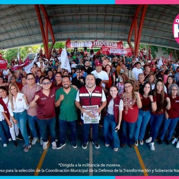 Jorge Sanén en Cancún refrenda la unidad de Morena en Región 227