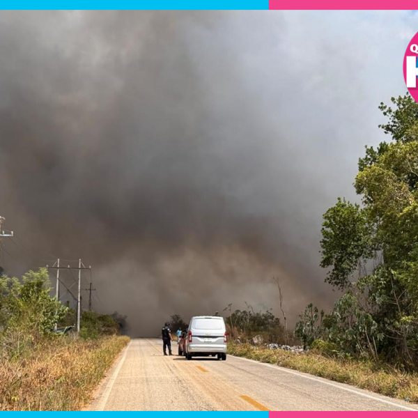 Incendio en basurero de Felipe Carrillo Puerto cumple más de un mes