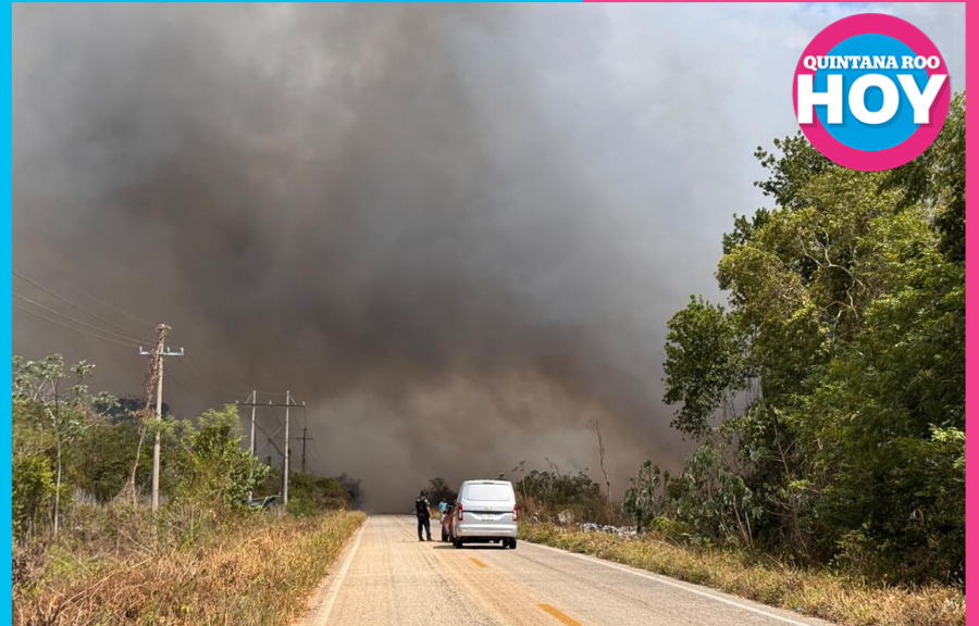 Incendio en basurero de Felipe Carrillo Puerto cumple más de un mes