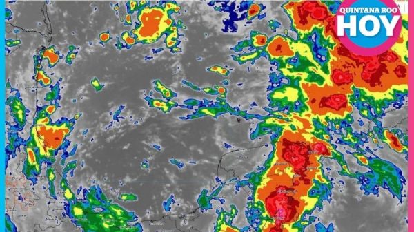 Lluvias fuertes y rachas de viento en Quintana Roo