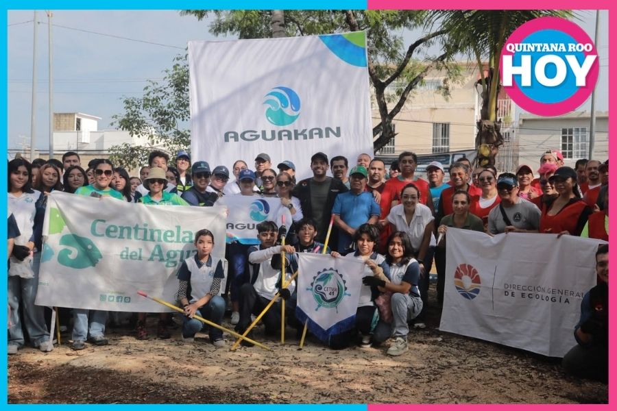 Limpian cenote de la Supermanzana 523 para proteger ecosistema