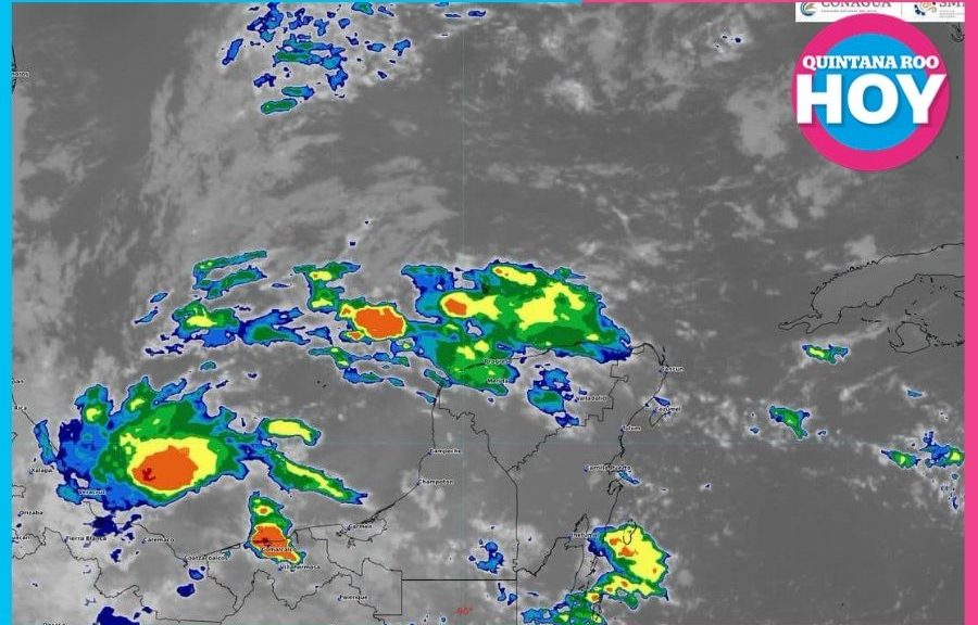 Prevén lluvias fuertes y sensación térmica de 38 grados en Cancún