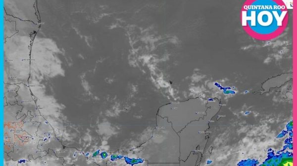 Pronostican lluvias y sensación térmica de 36 grados en Cancún
