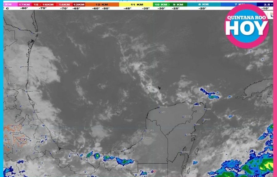 Pronostican lluvias y sensación térmica de 36 grados en Cancún