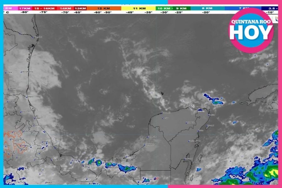 Pronostican lluvias y sensación térmica de 36 grados en Cancún