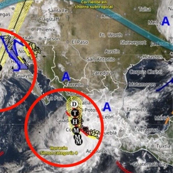 Simón y Rachel mantienen en alerta a costas del Pacífico