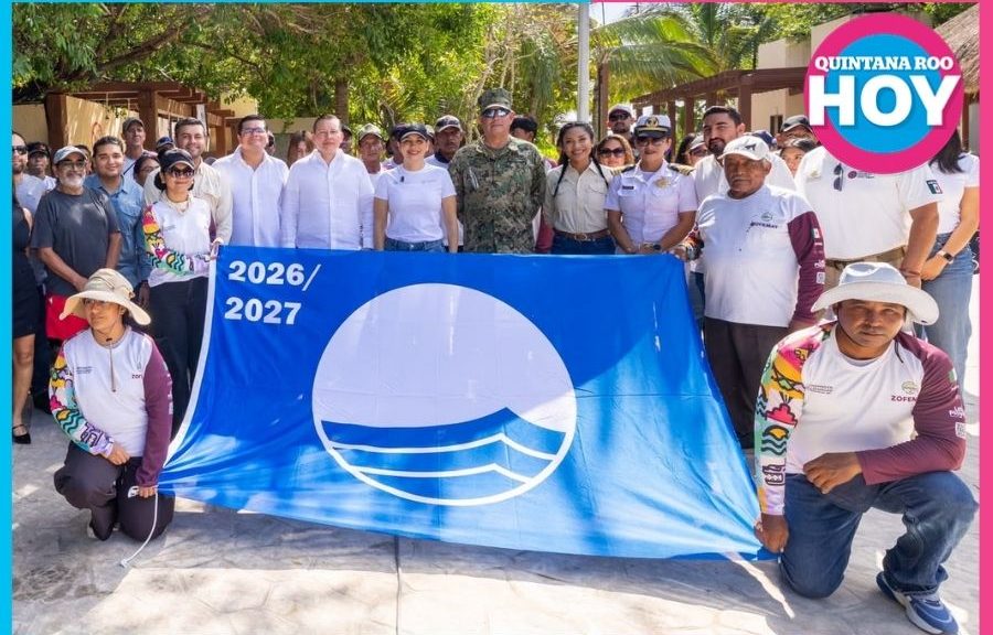 Playa del Carmen refrenda distintivos Blue Flag 2026-2027