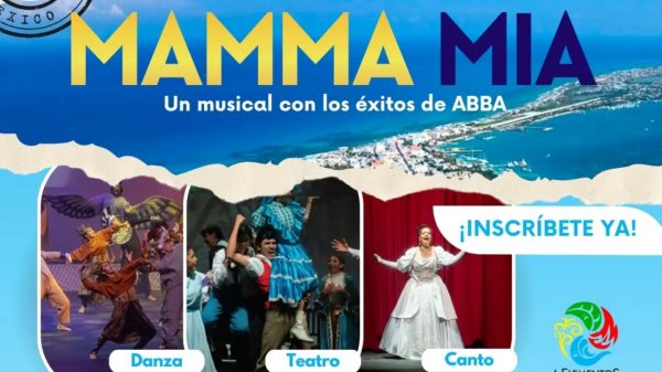 Abren clases gratuitas de teatro musical con “Mamma Mia” en Cancún