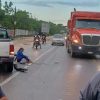 Pavimento mojado deja accidentes viales en Cancún