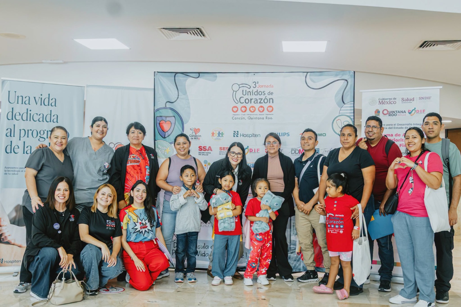 Tres niñas regresan a casa tras Unidos de Corazón