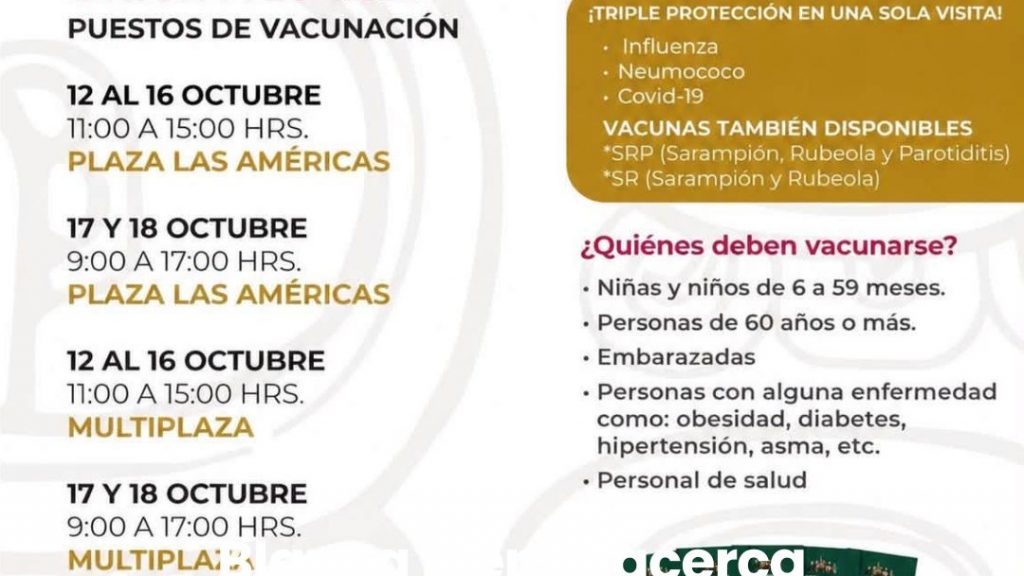 Quintana Roo promueve vacunación gratuita para la temporada invernal