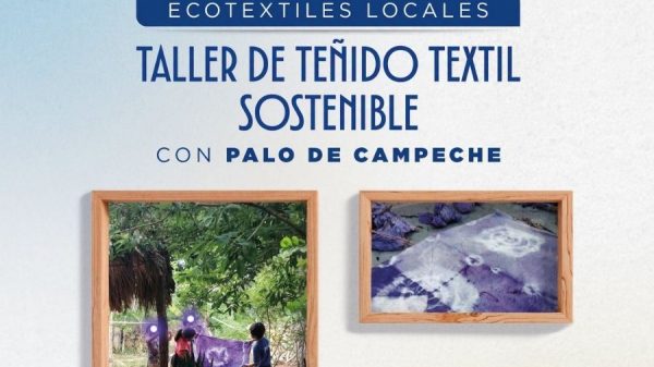 Palo de Campeche inspira taller textil en Cancún