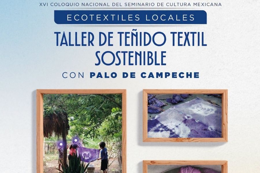 Palo de Campeche inspira taller textil en Cancún