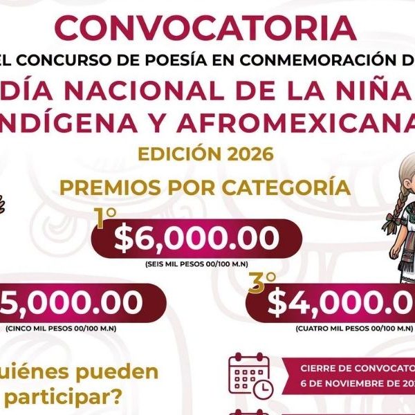 INMAYA convoca a niñas a un certamen de poesía
