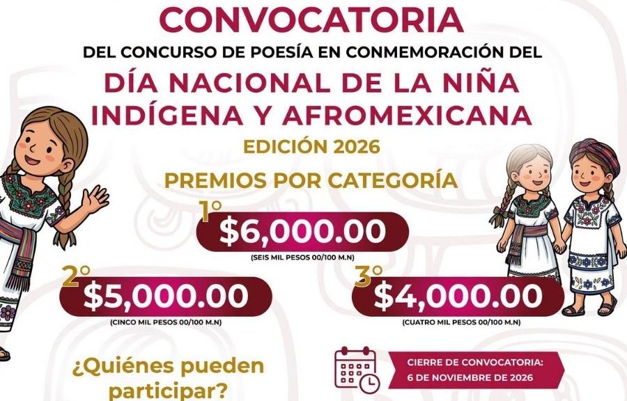INMAYA convoca a niñas a un certamen de poesía