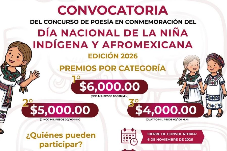 INMAYA convoca a niñas a un certamen de poesía